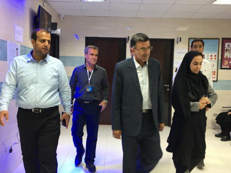 فرماندار شهرستان صحنه از بیمارستان دکتر معاون بازدید کرد