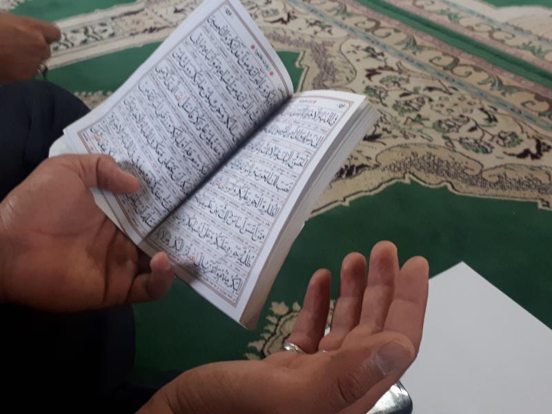 مراسم پرفیض زیارت عاشورا در صحنه برگزار شد
