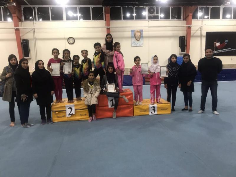 کسب مقام نایب قهرمانی ژیمناستیک استان کرمانشاه توسط ورزشکاران صحنه ای