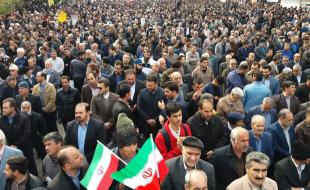 برگزاری راهپیمایی در حمایت از صلابت و اقتدار نظام اسلامی در کرمانشاه 