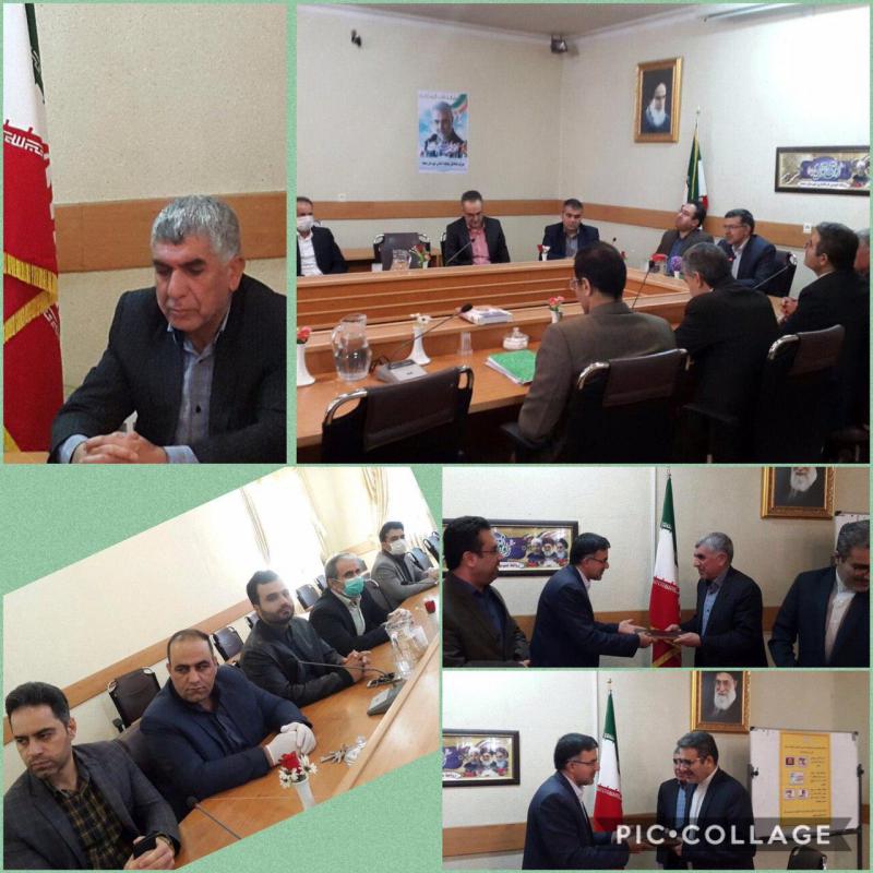 مراسم تودیع و معارفه بخشدار مرکزی صحنه انجام شد / فرماندار صحنه : مدیران باید پیگیر مسائل و مشکلات مردم باشند