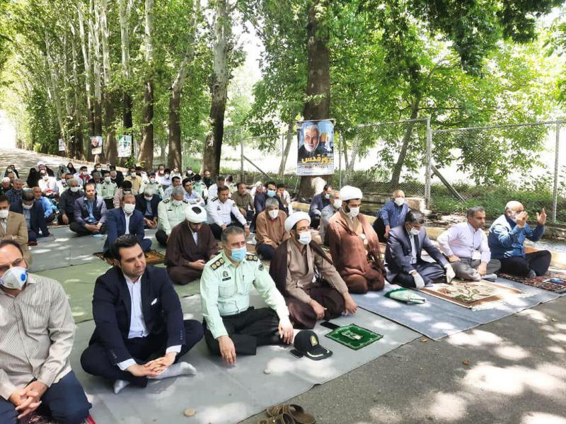  اولین نماز جمعه سال ۱۳۹۹ شهرستان صحنه برگزار شد 