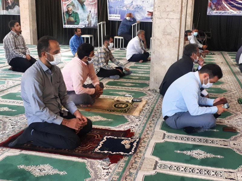  نماز جمعه شهرستان صحنه با رعایت پروتکل های بهداشتی برگزار شد