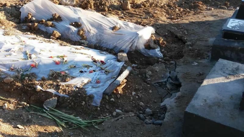 ساماندهی آرامستان صحنه در قطعه دفن شدگان کرونایی در حال اجراست