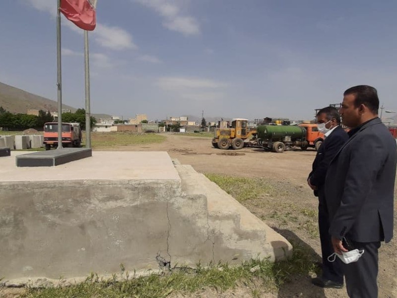 مزار شهدای گمنام بخش دینور ساماندهی می شود