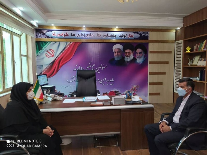 مدیرکل کانون استان کرمانشاه با فرماندار صحنه دیدار کرد