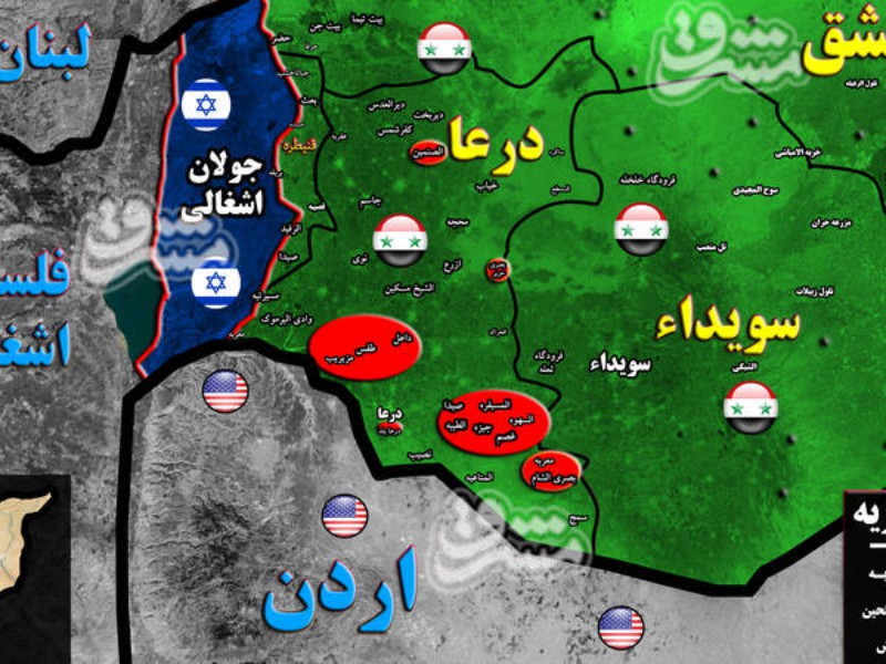 جزئیات تحرکات مشکوک آمریکاییها و انگلیسیها در جنوب سوریه جزئیات تحرکات مشکوک آمریکاییها و انگلیسیها در جنوب سوریه