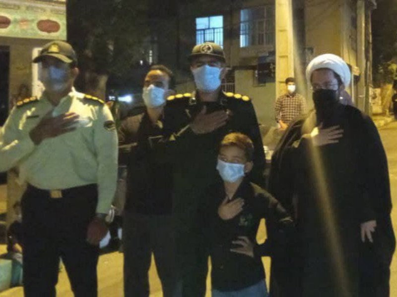 بازدید مسئولین شهرستان صحنه از مراسات عزاداری محرم