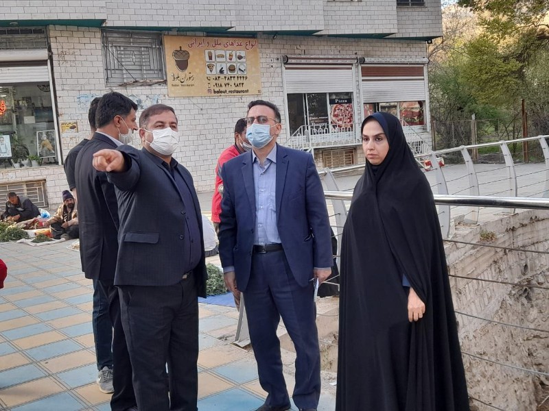 ?بازدید میدانی فرماندار شهرستان صحنه  از وضعیت ترافیک هسته مرکزی شهر