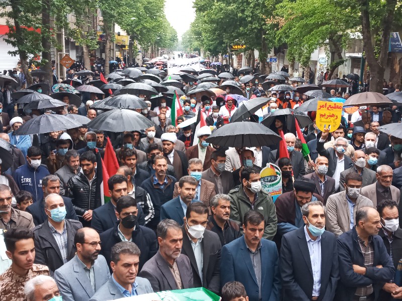 راهپیمایی روز قدس در شهرستان صحنه راهپیمایی روز قدس در شهرستان صحنه