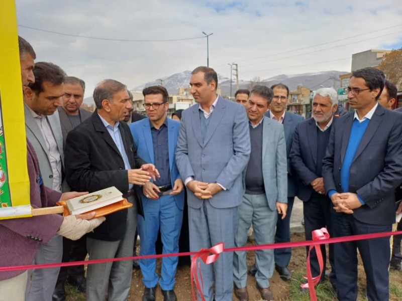 افتتاح ۲ پروژه عمرانی در صحنه افتتاح ۲ پروژه عمرانی در صحنه