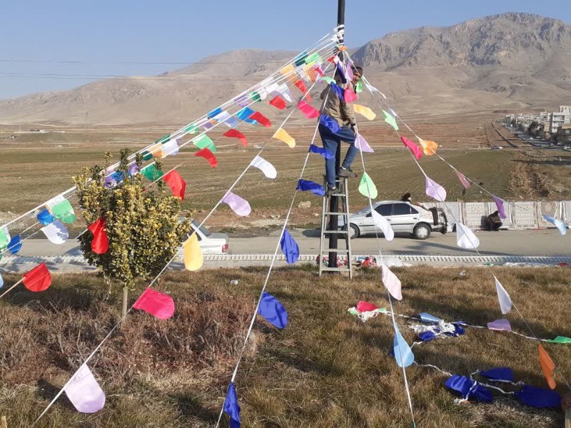 بازدید شهردار صحنه از فضاسازی شهر به مناسبت دهه فجر   