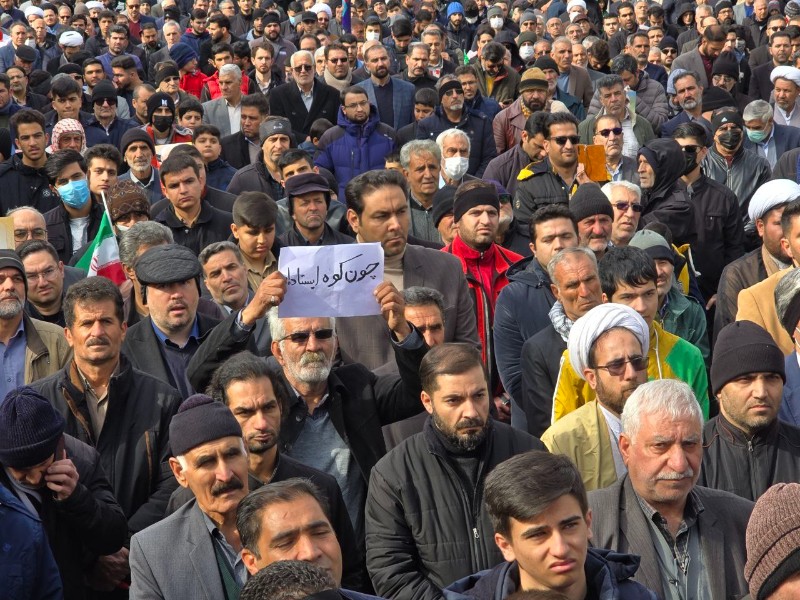 راهپیمایی ۲۲ بهمن در شهرستان صحنه
