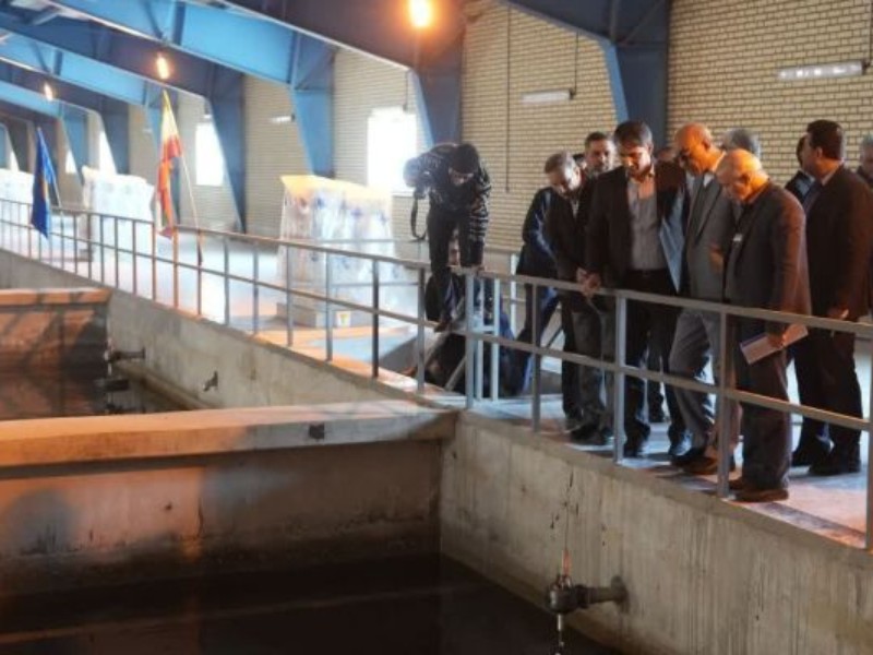 بهرهبرداری از تصفیهخانه غدیر در کرمانشاه بهرهبرداری از تصفیهخانه غدیر در کرمانشاه