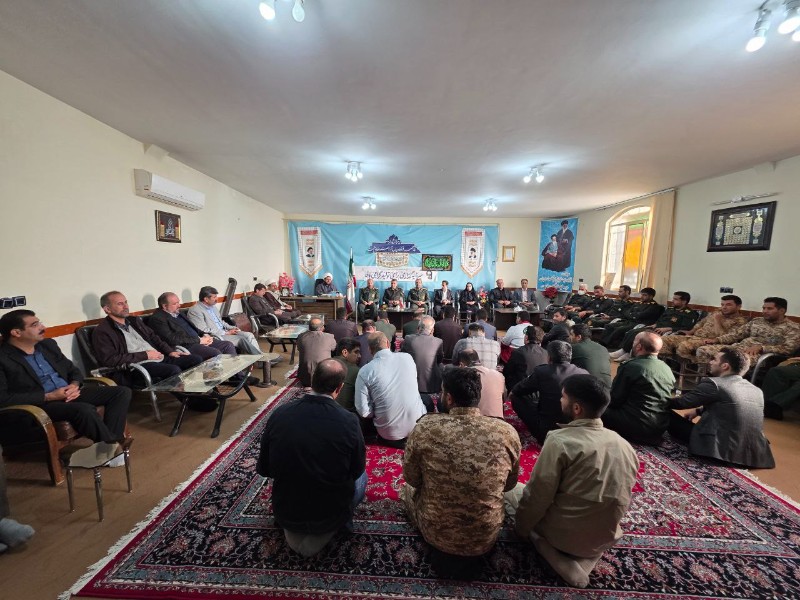 دیدار بسیجیان با امام جمعه صحنه به مناسبت هفته بسیج