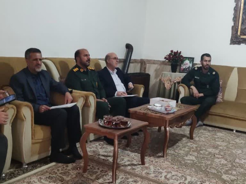 دیدار و سرکشی از وابستگان سپاه در شهرستان صحنه