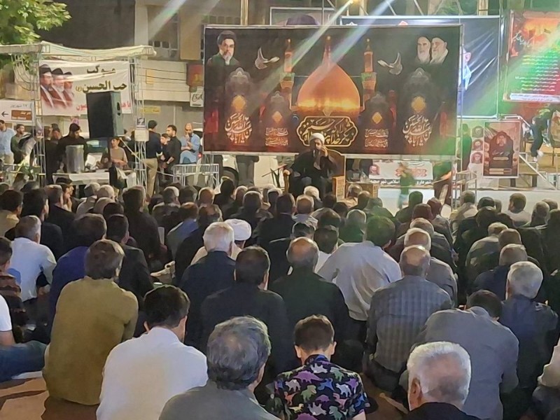 اجتماع صد و هفتم مردم شهرستان صحنه همزمان با نخستین شب محرم‌الحرام